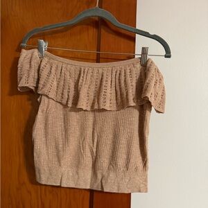 Express Metallic Knit Top